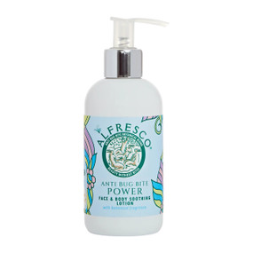 Power Face & Body Soothing Lotion 200ml comes in a convenient white plastic tube with a dispenser. This lotion offers hydration and bug protection, formulated with natural botanical oils, perfect for both face and body. Ideal for sensitive skin, DEET-free, and paraben-free, it’s your go-to solution for soothing, conditioning, and insect defence.