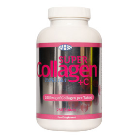 Advanced Health Solutions Super Collagen Type 1 & 3 + C 250 Tablets - Collagen is the mechanical strength of bone and helps to build bone matrix.