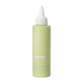 Ameliorate Transforming Scalp Serum 125ml green tube & white nozzle; provides intense moisture and comfort to a flaky, itchy, dry scalp