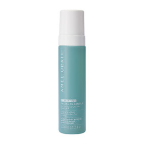 Ameliorate Clarifying Facial Cleanser - 200-ml blue plastic tube with white cap; a creamy foam cleanser that gently removes excess oils, dirt, and congestion, leaving the skin clear and comforted.