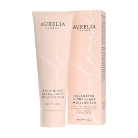 Aurelia London Balancing Ultra-Light Moisturiser - 50-ml tube in a box; an airy cream that hydrates your skin without weighing it down.