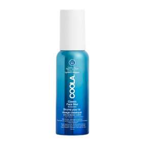 Coola Sunscreen SPF 50 Mist 100ml in a blue plastic tube with white cap