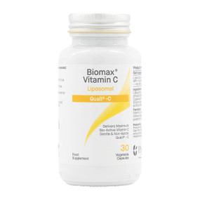 Coyne Healthcare Liposomal Vitamin C 30-capsules in a white plastic tub: an efficiently absorbed form of vitamin C that can support your immune system, energy levels and collagen formation