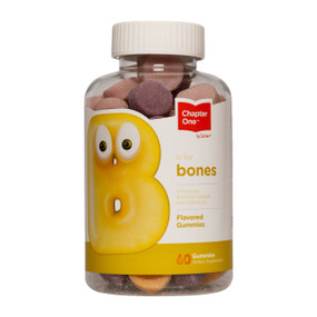 Chapter One Bones Gummies - 60-Gummies clear plastic bottle with white & yellow label
