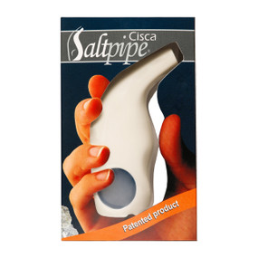 The Cisca Saltpipe - Invented in Hungary, The Cisca Saltpipe harnesses the natural healing power of salt cave therapy in a handheld porcelain salt pipe.