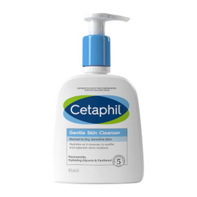 Cetaphil Gentle Skin Cleanser 473-ml- in a blue and white pump bottle