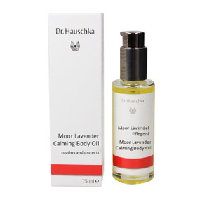 Dr Hauschka Moor Lavender Body Oil - 75-ml bottle in a box; a fast absorbing, calming body oil that eases away tension & promotes deep relaxing sleep