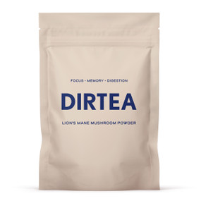 DIRTEA Lion's Mane Mushroom Powder Pouch - 240-Grams aluminium pouch; Lion's Mane has anti-inflammatory and antioxidant properties