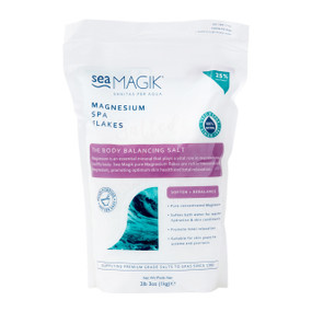 Sea Magik Magnesium Spa Flakes - 1-Kg recyclable plastic bag; one of the best moisturising bath soaks that hydrate & condition skin