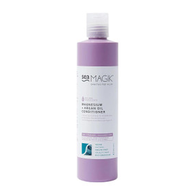 Sea Magik Magnesium + Argan Conditioner - 300-ml purple plastic bottle with white label and transparent cap