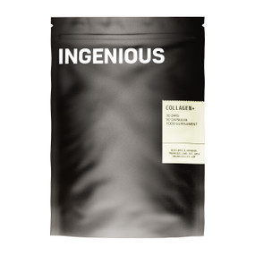 Ingenious Collagen+ - 90-Capsules bag; Ultimate Collagen+ 30 Day Pouch offers a lightweight and fully recyclable re-fill solution of collagen supplement for skin