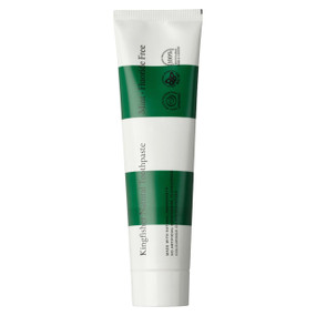 Kingfisher Fluoride Free Mint Toothpaste - 100-ml green and white tube; Peppermint flavoured fluoride-free toothpaste that gives a long lasting pleasurable taste sensation.