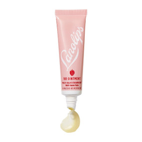 Lanolips 101 Ointment Multi-Balm Strawberry -10-Grams  pink tube; sooths chapped lips, dry cuticles, itchy skin, dry nasal passages and more.