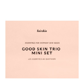 LIXIRSKIN Good Skin Trio Mini Set - 3 x 30-ml tubes in a pink box; 3 daily heroes come together for a beautifully clean, soft, res-plumped and brighter complexion.