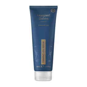 Margaret Dabbs London Firming Leg Serum 100ml blue plastic tube & transparent cap;  Formulated with Legance™ and essential oils, this leg serum improves circulation, reduces swelling, and tones the skin for a refreshed, energised feel.
