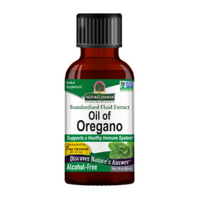 Natures Answer Oil of Oregano (Alcohol-Free) - 30-ml bottle; thought to act as a digestive aid as well as working to fight infections.