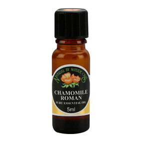 Natural By Nature Chamomile Oil (Roman) - 5-ml brown glass bottle; contains the highest azulene content useful for symptoms of stress