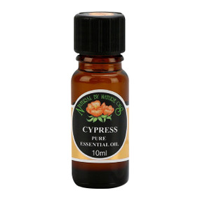Natural By Nature Cypress Oil - 10-ml bottle; can be used to relieve asthma, arthritis, rheumatism, cramps, varicose veins, and heavy menstrual flow.