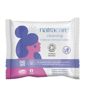 Natracare Organic Cleansing Make-up Remover Wipes - 20-Wipes bag; ffectively remove daily impurities from the skin, but unlike most facial wipes, they are biodegradable and compostable