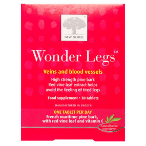 New Nordic Wonder Legs, 30 tablets, red box; help to alleviate heavy legs, tired legs & poor leg circulation