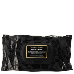 Nannette De Gaspé Essence Noir Treating & Cleansing Facial Cloths - 30-Cleansing Cloths; remove all traces of make-up, leaving your skin clean, smooth, glowing & revitalised.