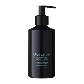 Housed in a 250ml sleek black pump bottle, Olverum Purifying Hand Wash soothes and protects hands with its nourishing blend of essential oils and plant-based ingredients.