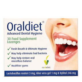 DS Healthcare Oraldiet Lozenges - 30-Lozenges in a box; helps to remove harmful bacteria while restoring the oral microflora balance