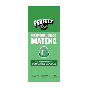 Matcha Nespresso® Pods: 10-Nespresso® Compatible Pods in a green cardboard box