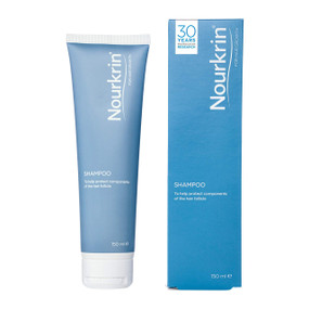 Nourkrin Shampoo - 150-mlblue plastic tube and box; expertly formulated for all hair types to provide the ideal environment for healthy hair growth and increased hair volume