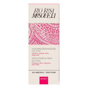 Rio Amazon Rio Rosa Mosqueta Rosehip Oil - 20-ml bottle in pink box; a pure, unscented cold pressed oil from rosehips