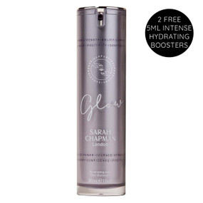 Sarah Chapman Glow Illuminating Elixir - 30-ml purple plastic bottle; an illuminating serum that reveals a visibly fresh, radiant complexion.