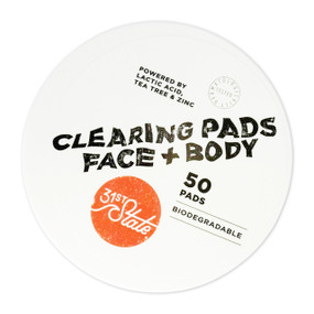 31st State's Clearing Pads Face + Body, previously known as Overnight Clearing Pads 50 pads white plastic pot