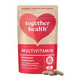 Together Health Multivitamin & Mineral - 30-Capsules pouch brown and red compostable packaging