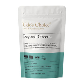 Udo's Choice Beyond Greens - 255-Grams pouch; a superfoods green powder to enhance energy & fill in nutritional gaps.