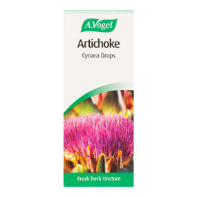A. Vogel Artichoke Cynara Drops - 50-ml front image; a licensed herbal remedy which can be used to help relieve the symptoms of PMS (premenstrual syndrome) such as menstrual cramps, breast tenderness, bloating, irritability and mood swings.