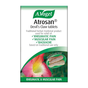 a. Vogel Atrosan® Devil’s Claw 60 Tablets in a white & green cardboard box