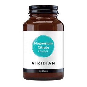 Viridian Nutrition Magnesium Citrate Powder - 150-Grams bottle; provides pure magnesium citrate in an absorbable powder form for the normal function of muscles as well as the maintenance of bone health.