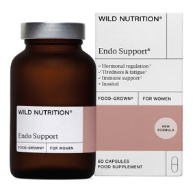 Wild Nutrition Food-Grown® Endo Support - 60-Capsules bottle & box