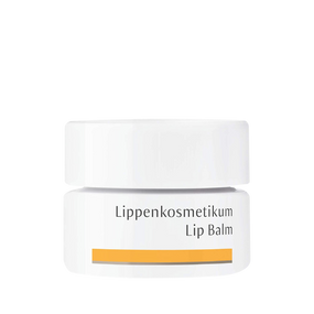 Dr Hauschka Lip Balm - 4.5-ml white tub; a rich balm which provides intensive nourishment to dry, cracked lips