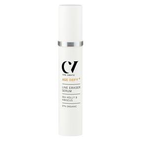 Green People Age Defy+ Line Eraser Lip & Eye - 10-ml  white plastic bottle; delivers both an immediate firming action and long-lasting hydration to reduce the appearance of fine lines and wrinkles.