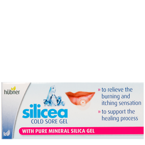 Hubner Silicea Cold Sore Lip Gel - 2-Gram tube in a box: a cold sore lip treatment gel that provides excellent soothing, anti-itch, and healing properties for quick recovery.