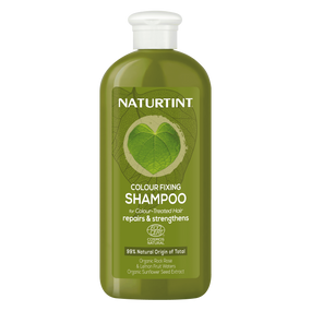 Naturtint Colour Fixing Shampoo - 400-ml plastic green bottle; a frequent-use shampoo for colour-treated hair.